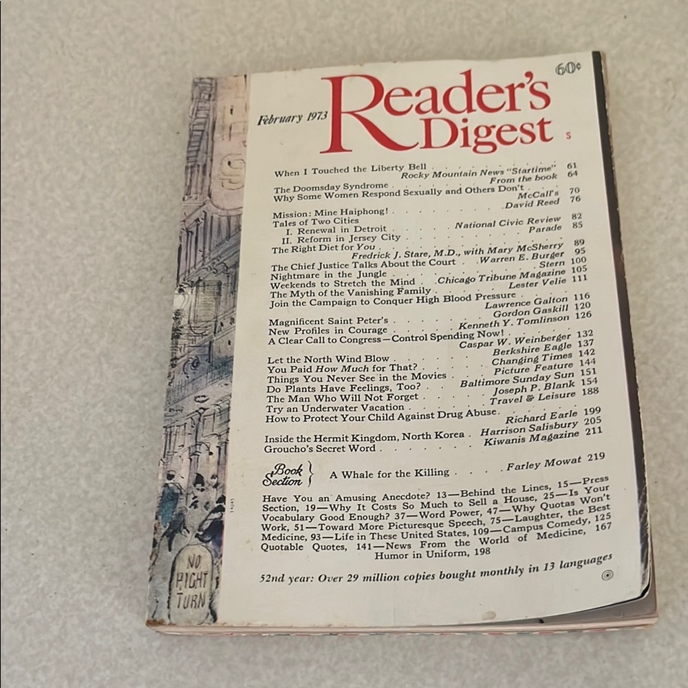 Vintage Reader's Digest February 1973